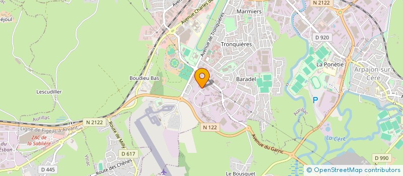 localisation de l'entreprise ESCOT TELECOM à AURILLAC