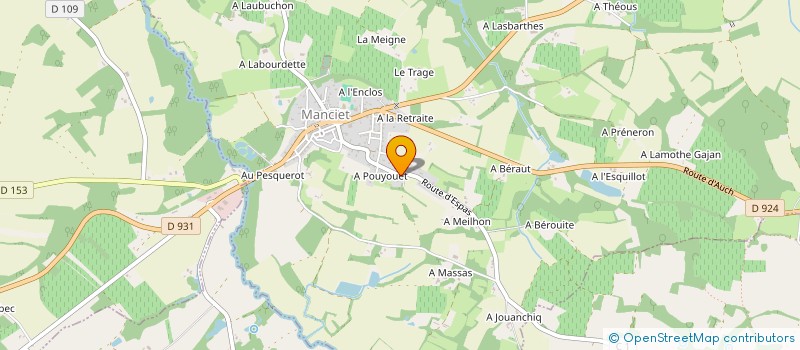 localisation de l'entreprise ESCOUBES  MANCIET