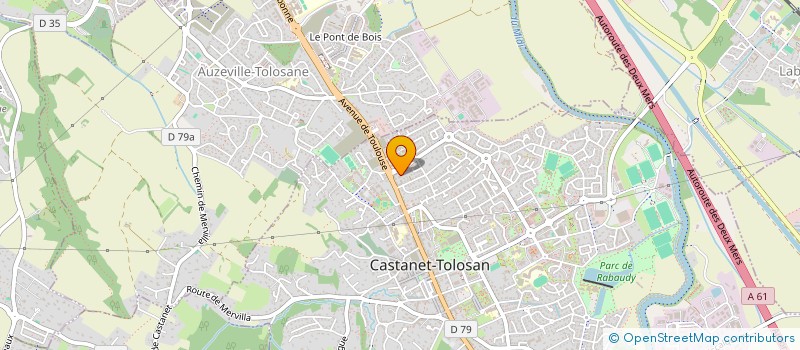 localisation de l'entreprise ESCOUBEYRON FINANCES à CASTANET TOLOSAN