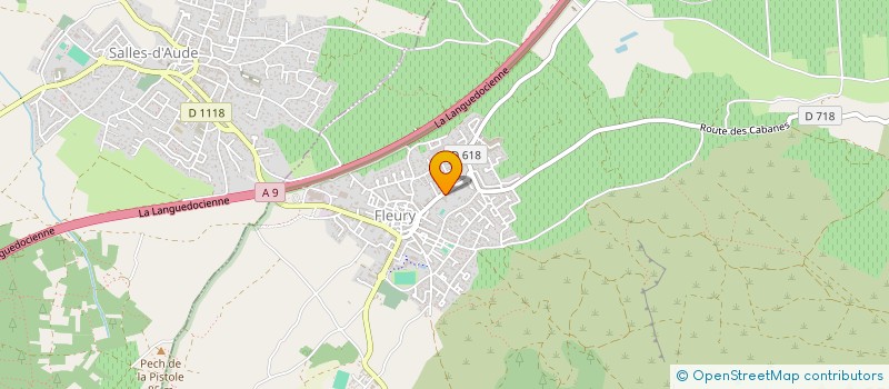 localisation de l'entreprise ESCOUJULIE  FLEURY