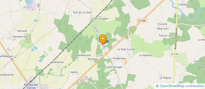 localisation de l'entreprise ESCOUROLLE GUILLEMINOT  CARNAC