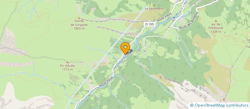 localisation de l'entreprise ESCOUTE POUT  ARRENS-MARSOUS