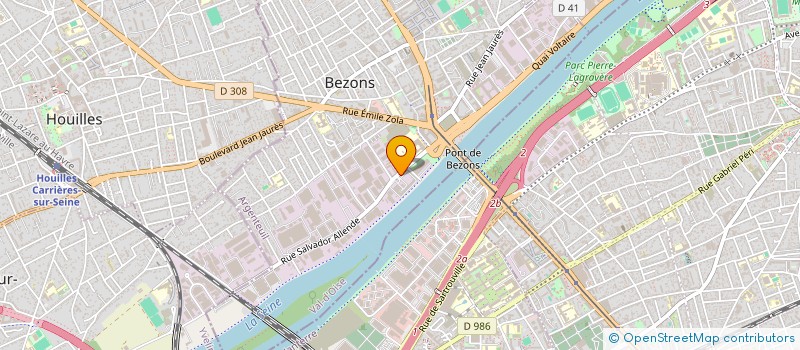 localisation de l'entreprise ESCOVIA à BEZONS