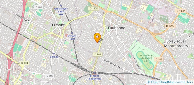 localisation de l'entreprise ESCP EURO SANITAIRE PLOMBERIE CHAUFFAGE à EAUBONNE