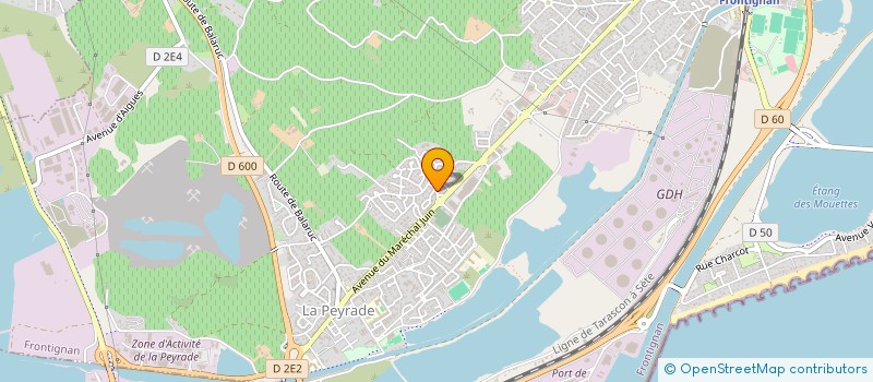 localisation de l'entreprise ESCRIG CONSTRUCTION à FRONTIGNAN