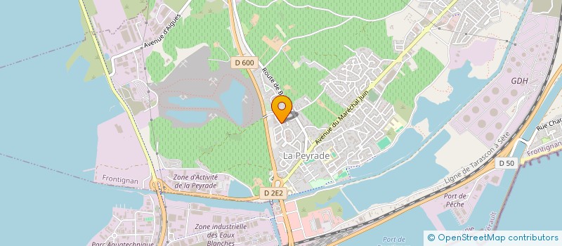 localisation de l'entreprise ESCRIG GROUPE à FRONTIGNAN