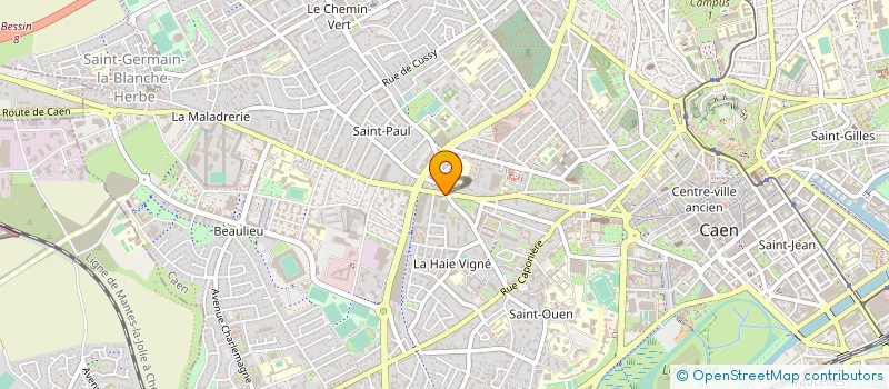 localisation de l'entreprise ESCRIME CLUB DE CAEN à CAEN
