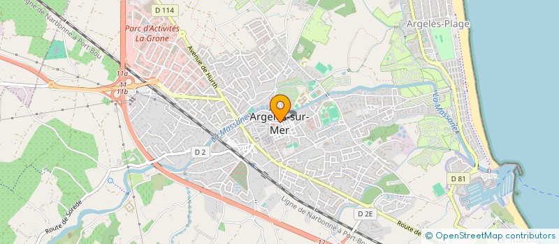 localisation de l'entreprise ESCRIME CLUB DE CERET  ARGELES-SUR-MER