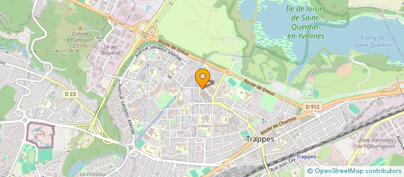 localisation de l'entreprise ESCRIME CLUB DE TRAPPES  TRAPPES