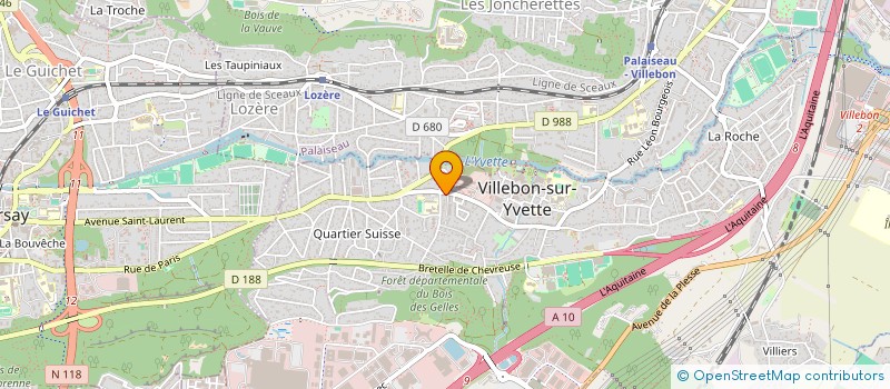 localisation de l'entreprise ESCRIME CLUB DE VILLEBON à VILLEBON-SUR-YVETTE