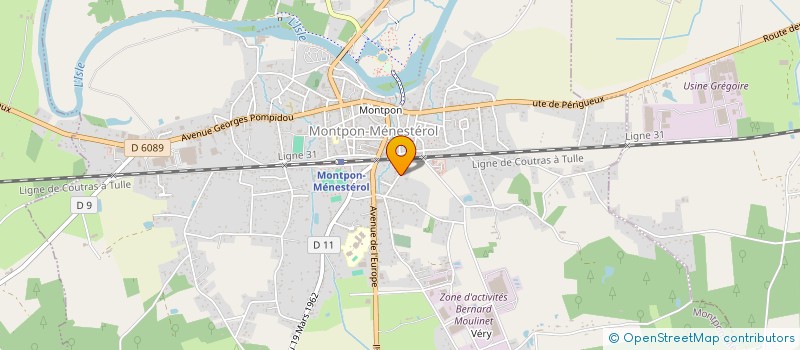 localisation de l'entreprise ESCRIME DORDOGNE PERIGORD  MONTPON-MENESTEROL