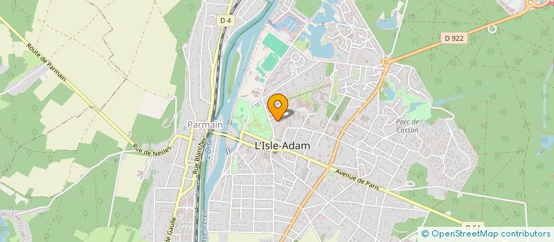 localisation de l'entreprise ESCRIME R CANCER DU SEIN VAL D'OISE  L'ISLE-ADAM