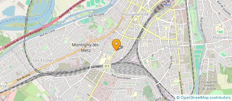 localisation de l'entreprise ESCT ET G à METZ