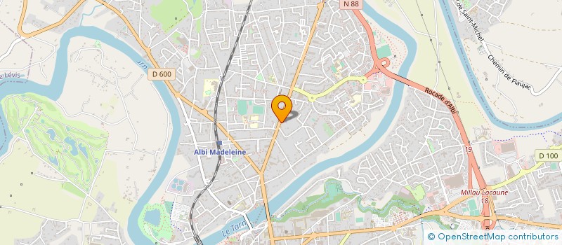 localisation de l'entreprise ESCUDIE à ALBI