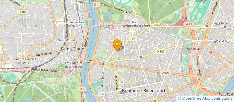 localisation de l'entreprise ESCUDIER BOULOGNE  BOULOGNE-BILLANCOURT