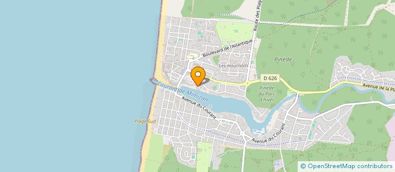 localisation de l'entreprise ESCULAPE  MIMIZAN