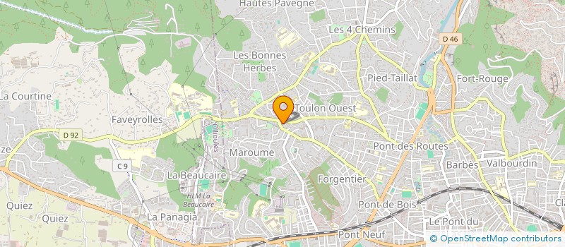 localisation de l'entreprise ESCULAPE  TOULON