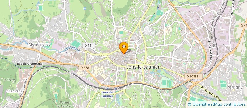 localisation de l'entreprise ESCULAPE  LONS-LE-SAUNIER