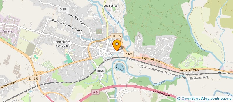 localisation de l'entreprise ESCULAPE  LE MUY