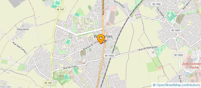 localisation de l'entreprise ESCULAPE  WATTIGNIES