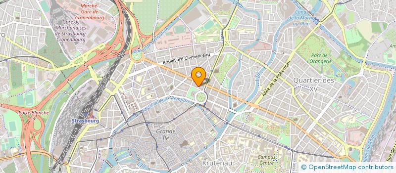 localisation de l'entreprise ESCULAPE à STRASBOURG