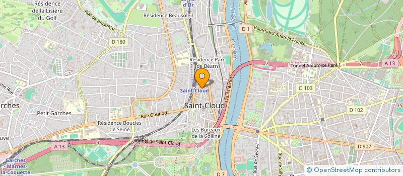 localisation de l'entreprise ESCULIE JEAN BAPTISTE ET ILHAME à SAINT-CLOUD