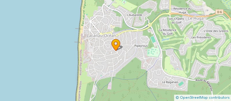 localisation de l'entreprise ESCULIER  LACANAU