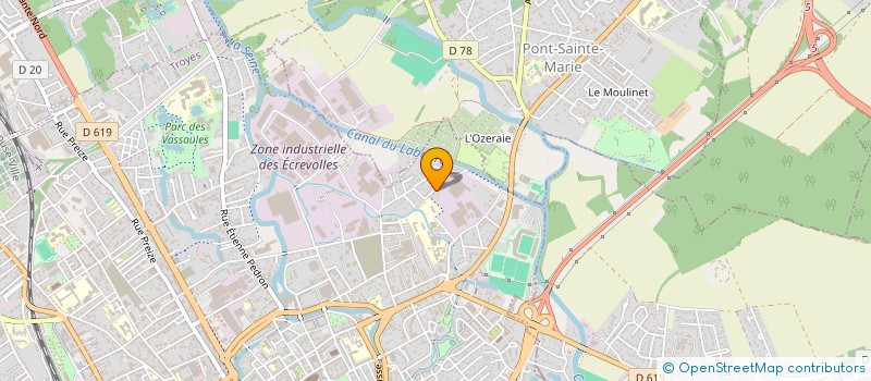 localisation de l'entreprise ESCURIAL à TROYES