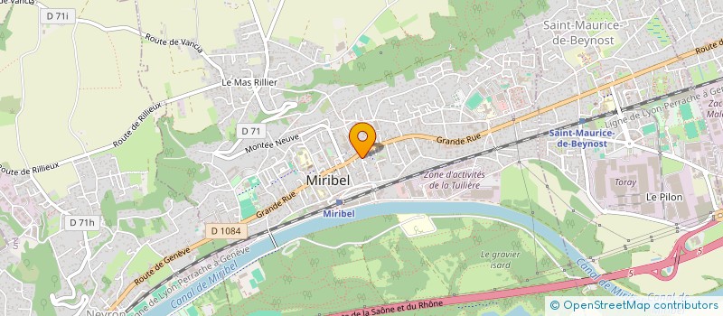 localisation de l'entreprise ESD  MIRIBEL