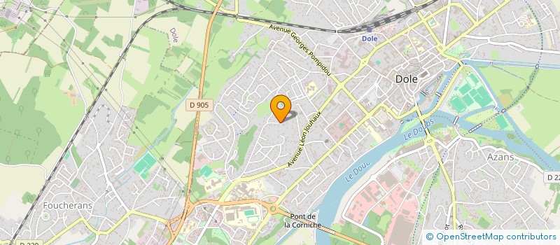 localisation de l'entreprise ESD FORM' à DOLE