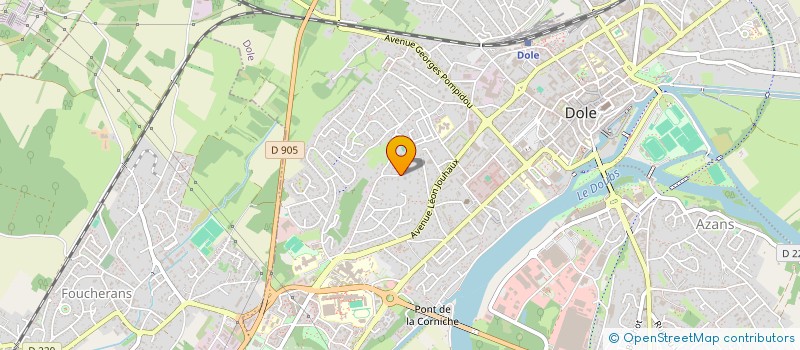 localisation de l'entreprise ESD IMMO à DOLE