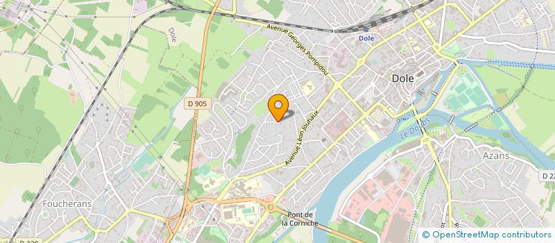 localisation de l'entreprise ESD MARKETING à DOLE