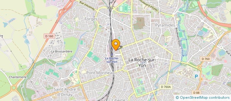 localisation de l'entreprise ESDEC  LA ROCHE-SUR-YON