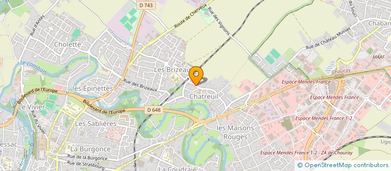 localisation de l'entreprise ESDESOFT  FRESSINES