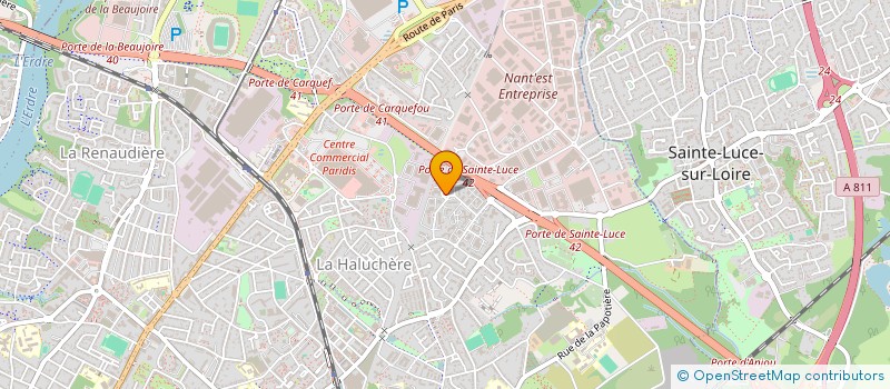 localisation de l'entreprise ESDM  NANTES