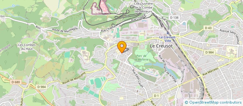 localisation de l'entreprise ESE  LE CREUSOT