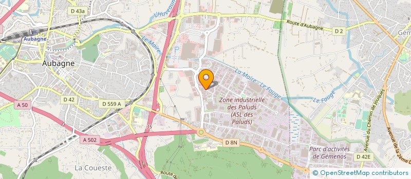 localisation de l'entreprise ESE SOLAR à AUBAGNE