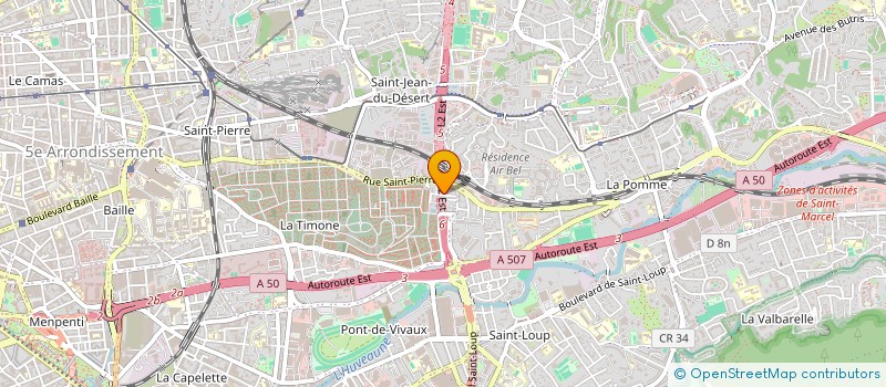 localisation de l'entreprise ESE2I INTERNATIONAL  MARSEILLE
