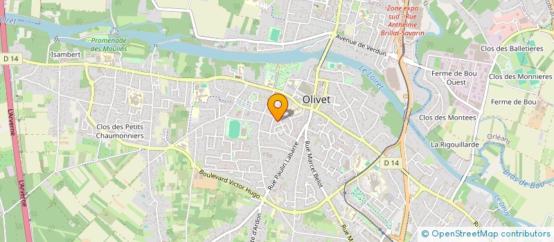 localisation de l'entreprise ESEA INVEST à OLIVET