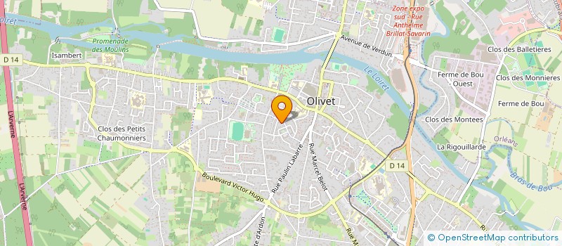 localisation de l'entreprise ESEA PATRIMOINE  OLIVET