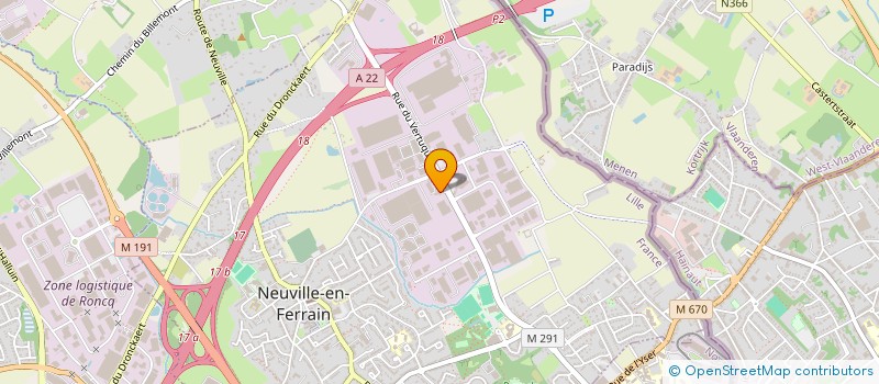 localisation de l'entreprise ESED TRANSPORT EXPRESS  NEUVILLE-EN-FERRAIN