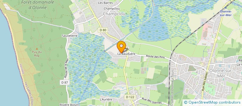 localisation de l'entreprise ESELEC à LES SABLES D'OLONNE