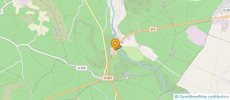 localisation de l'entreprise ESENCO HABITAT  BIZE-MINERVOIS