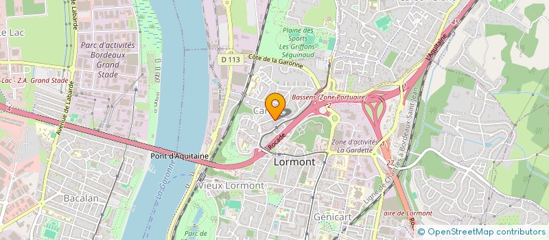localisation de l'entreprise ESENGO ONGD INTERNATIONAL (ES.O.I) à LORMONT
