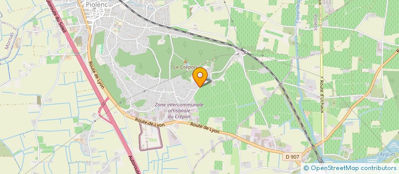 localisation de l'entreprise ESENOP  PIOLENC