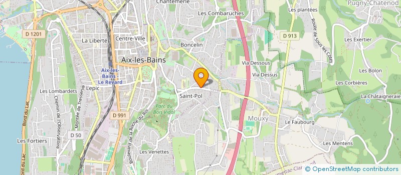 localisation de l'entreprise ESENSMANA à AIX-LES-BAINS