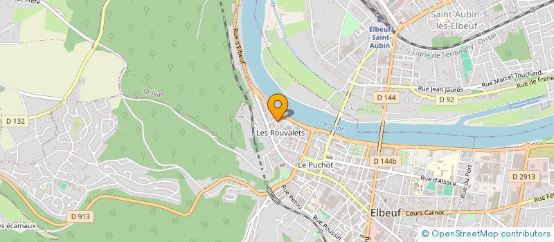 localisation de l'entreprise ESER à ELBEUF