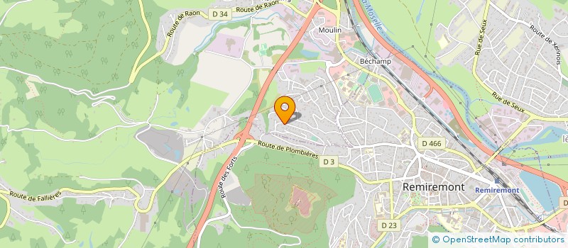 localisation de l'entreprise ESER à SAINT-ETIENNE-LES-REMIREMONT