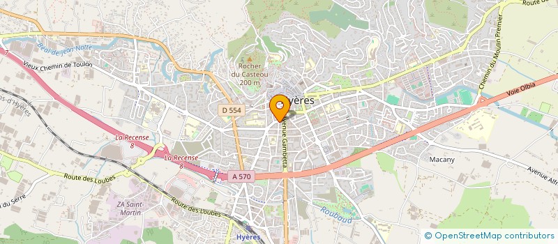 localisation de l'entreprise ESER à HYERES