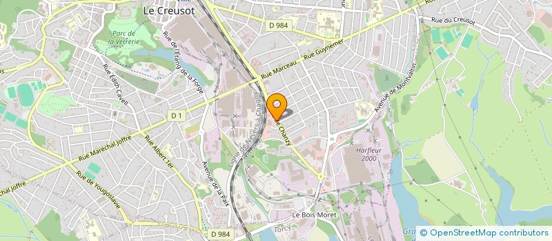 localisation de l'entreprise ESER SARL à LE CREUSOT